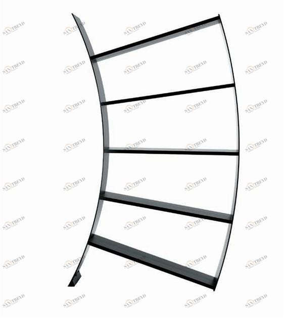 santreyd.com Открытый книжный шкаф из анодированного алюминия sun-id-1386755