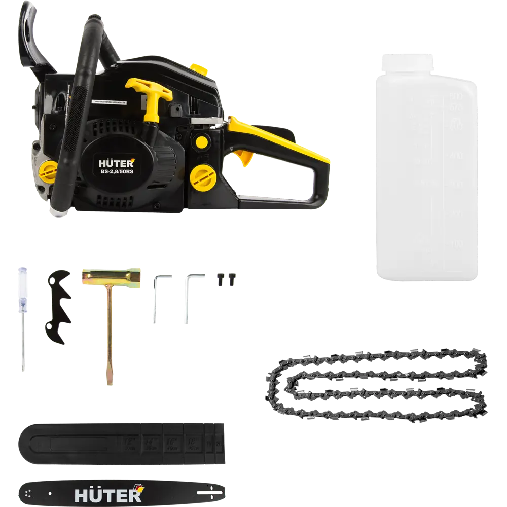 Бензопила Huter BS-2.8/50RS с шиной 50 см и мощностью 3,8 л.с. 82770991 STLM-0035779 - Вид №1