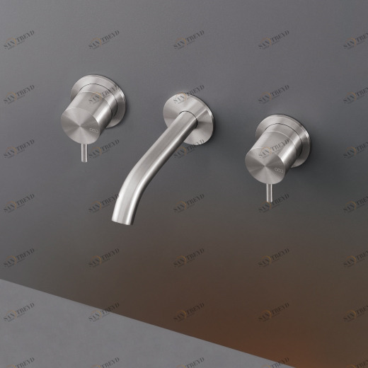 Настенный двойной ручки смеситель с носиком L. Максимум. 155 мм  MIL142 CEADESIGN 