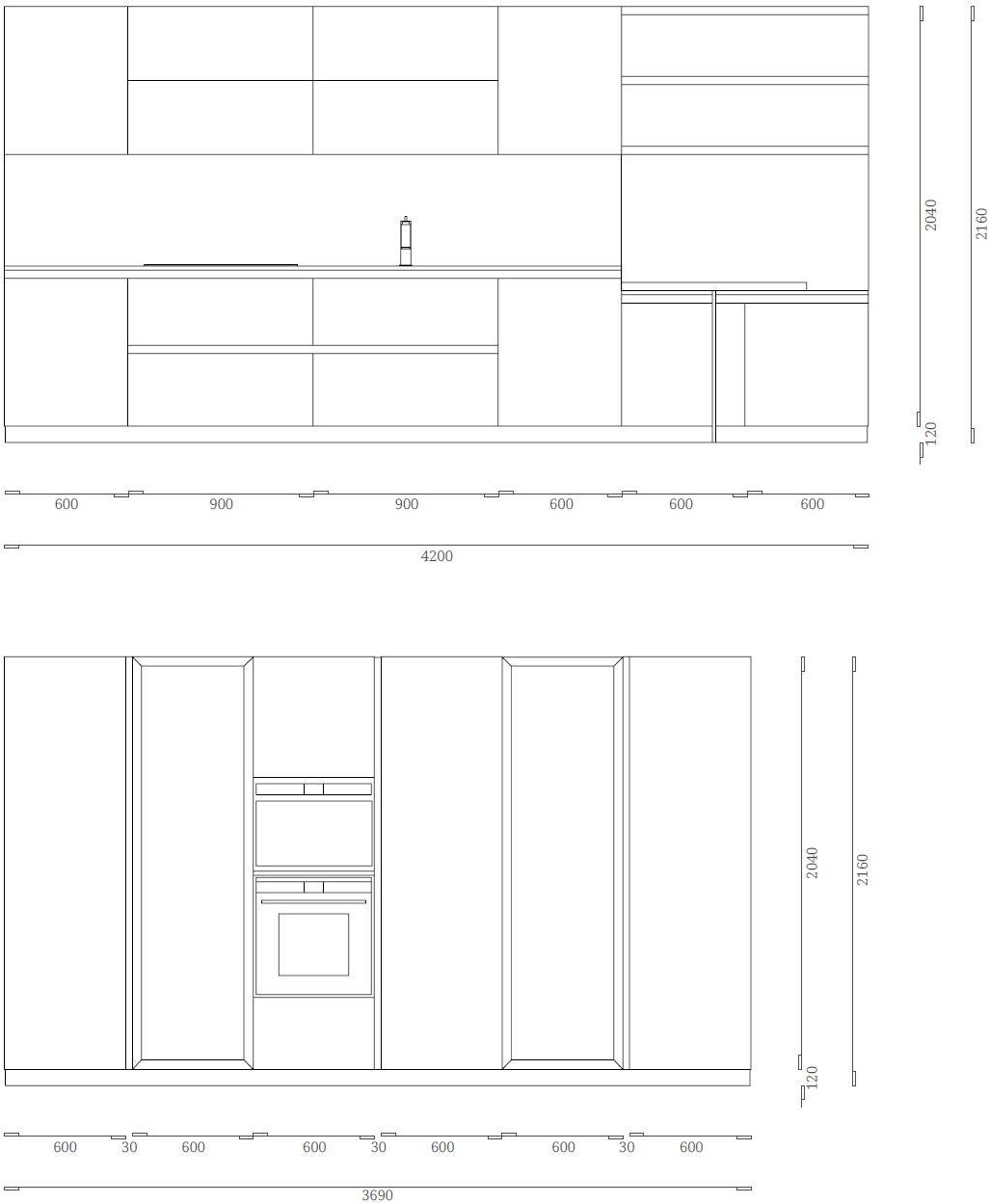 Febal Casa Кухня из меламина с полуостровом sun-id-1511089 - Вид №7