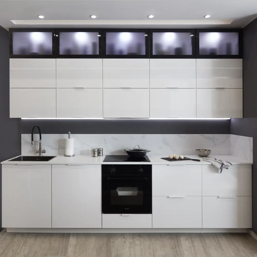 Фасад кухонный DELINIA ID Аша глянцевый белый 79.7×25.3 см 82011155 STLM-1496679 - Вид №7