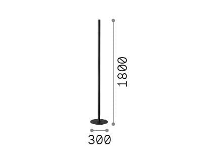Алюминиевый светодиодный торшер с порошковым покрытием Ideal Lux Look ARCH-00033527 - Вид №3