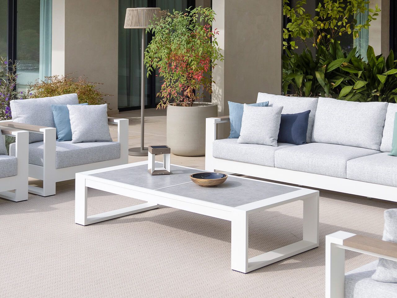 Тканевое садовое кресло с подлокотниками Les Jardins® ранчо ARCH-00094758 - Вид №2