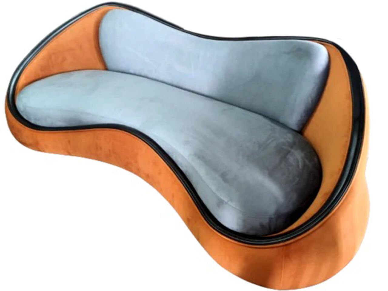 3-местный бархатный изогнутый диван Legnor LEG2408774 ARCH-00136581 - Вид №3