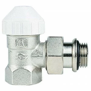 Вентиль НВ угловой для радиаторов термостатический TVE с предустановкой с разъемным соединением WATTS Ind 3/4"