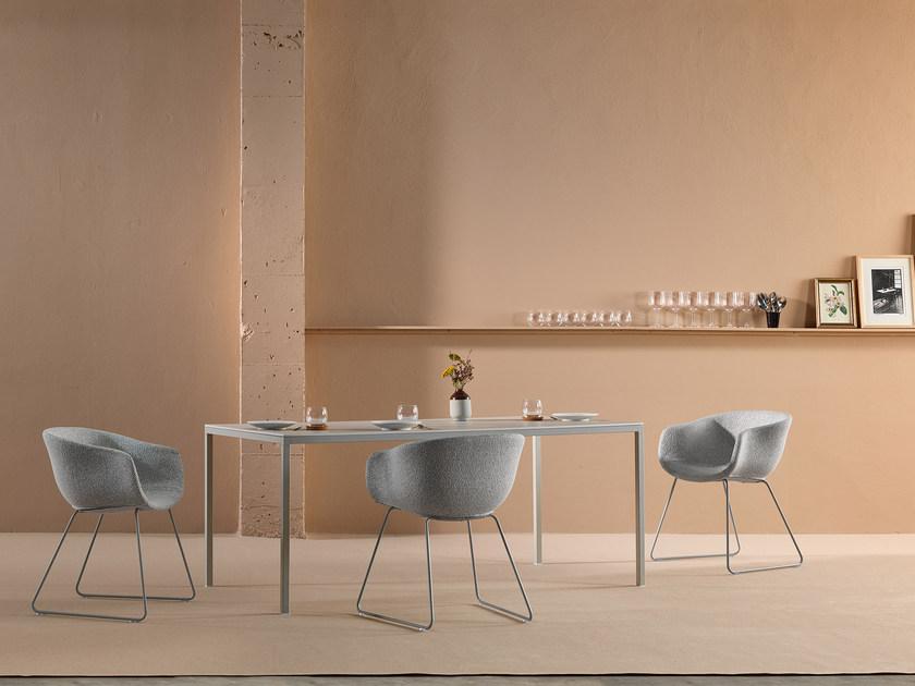 ONDARRETA Тканевый стул на санках с подлокотниками Bai sun-id-1516532 - Вид №4