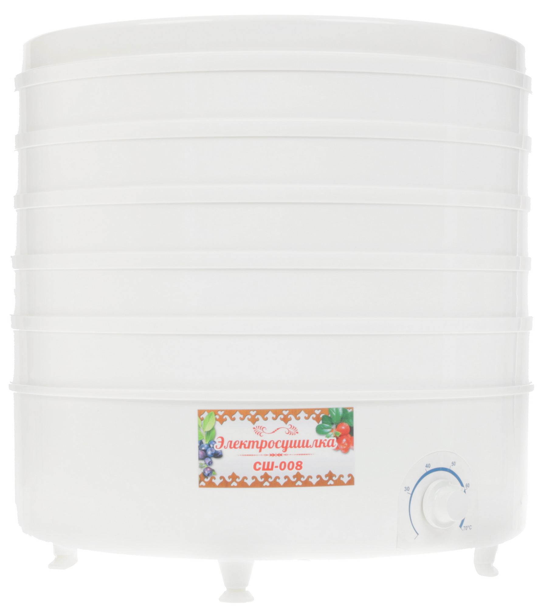 1108556 Сушилка для овощей и фруктов Чудесница-Люкс СШ-008 белый STDN-0095115