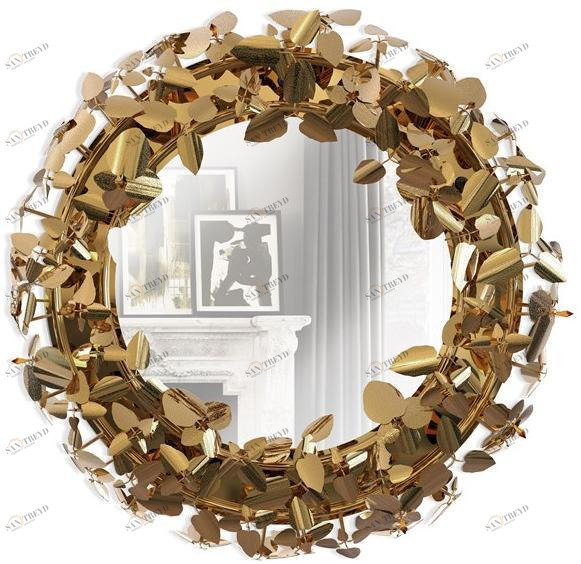 LUXXU Круглое зеркало со встроенной настенной подсветкой Mcqueen sun-id-1484697