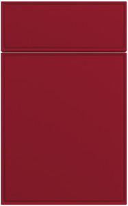 Фасады для кухни Модерн Фрезеровка «Сканди» Красный глянец №217