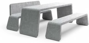 VESTRE Прямоугольный стол для общественных мест из бетона Kyoto