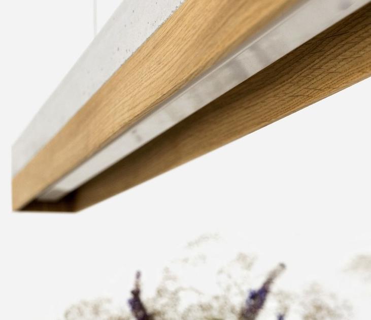 GANTlights Led подвесной светильник из бетона и дерева C sun-id-1431997 - Вид №4