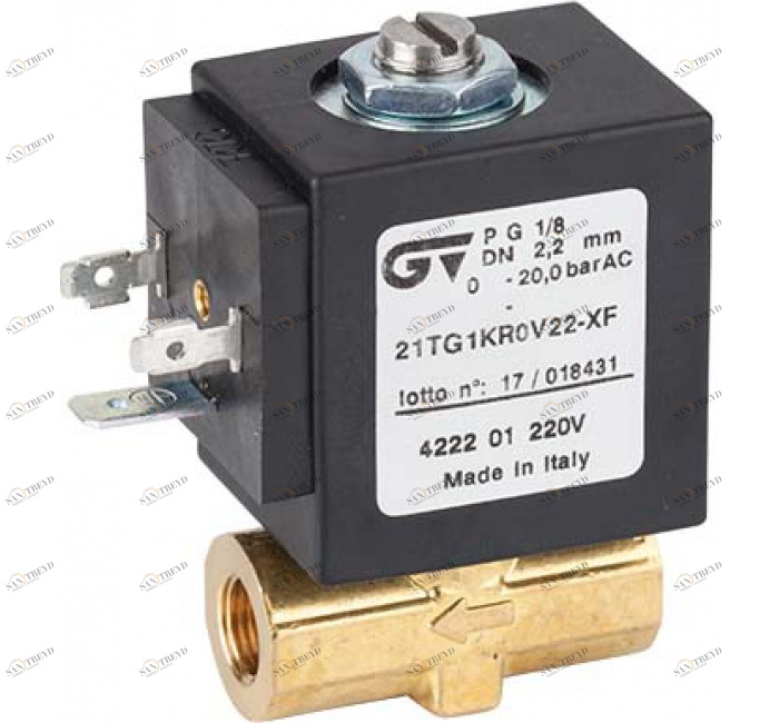 GENEBRE 4222 01 220v 2-ходовой электромагнитный клапан прямого действия Н.З 