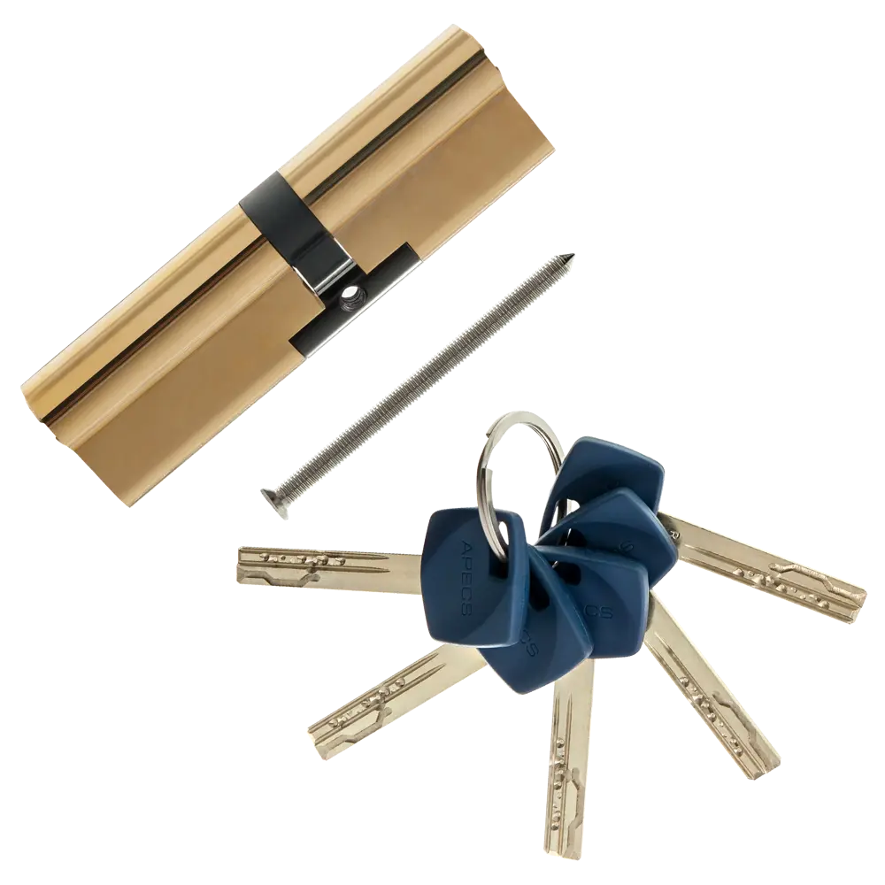 Цилиндр Apecs Premier XR-110(50/60)-G, 50x60 мм, ключ/ключ, цвет золото ЦИЛИНДР APECSXR-110(50/60)-G КЛЮЧ-КЛЮЧ STLM-2007132 - Вид №1