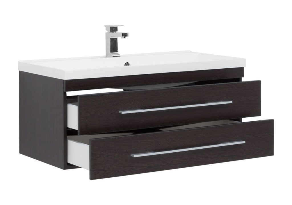 Тумба с раковиной Aquanet Нота NEW 100 венге 0017149800204096 - Вид №1