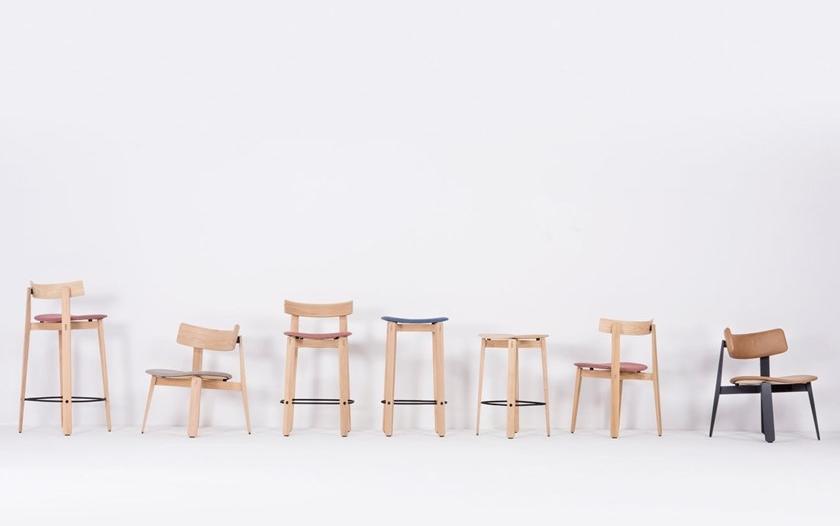 Gazzda Барный стул из ткани с подставкой для ног Nora sun-id-1451292 - Вид №5