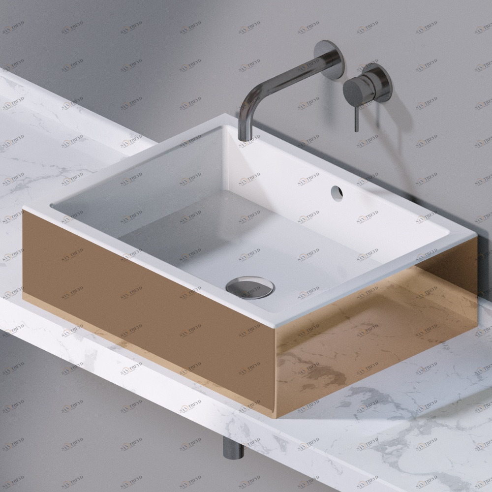 L259255 Накладная раковина на столешницу  прямоугольная A. e T. Italia Bold AeT ITALIA