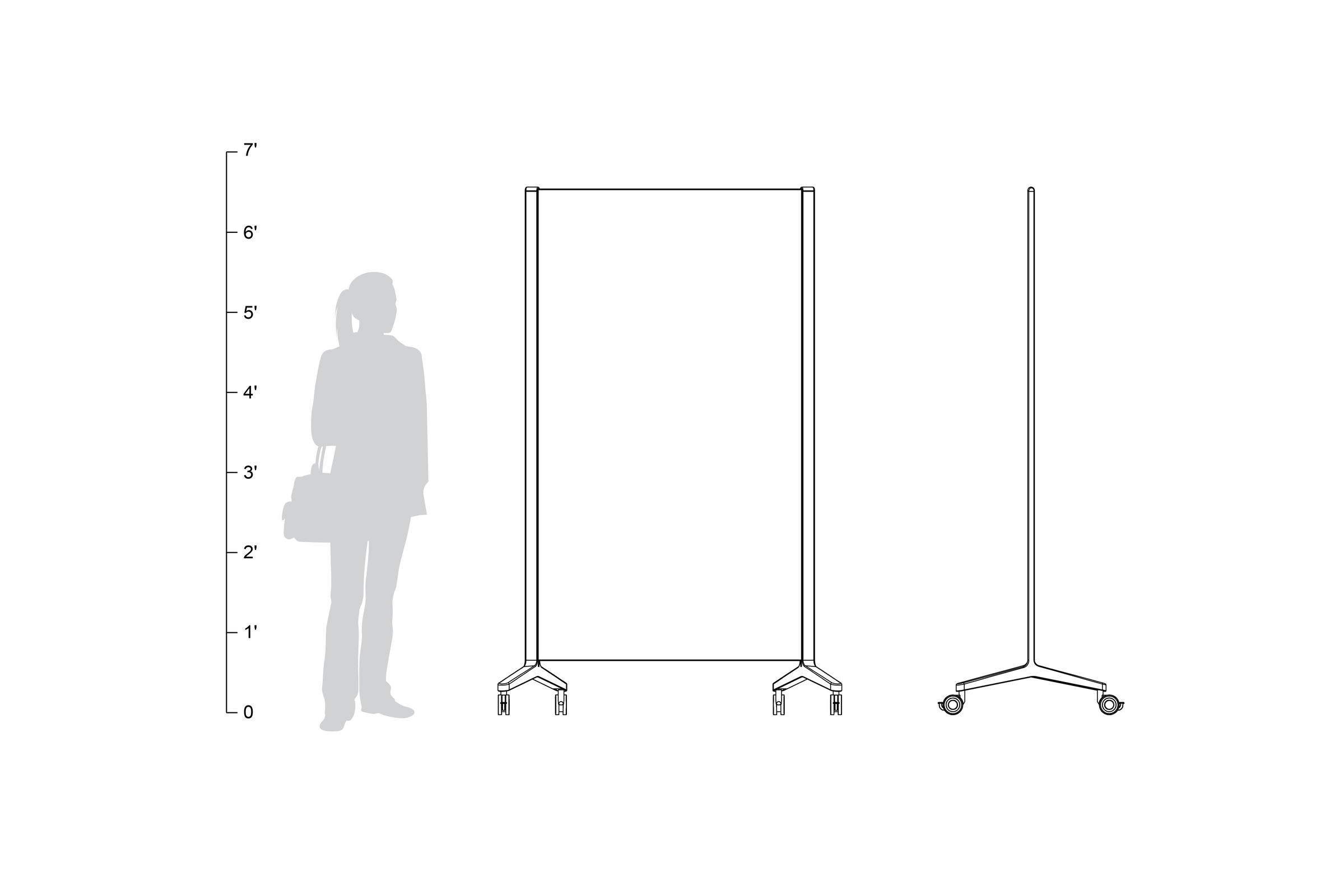 FSRT458 Мобильные стеклянные панели Jot с рамами с порошковым покрытием белой текстуры и ультра-белым диамалитовым стеклом с магнитной прослойкой и стандартной отделкой.  Forms-surfaces 