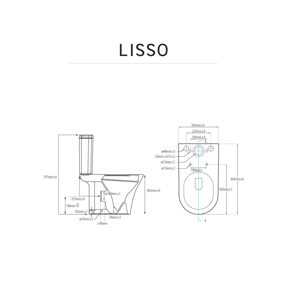 Унитаз-компакт Sensea Lisso с двойным сливом и безободковым дизайном 83614391 STLM-0042798 - Вид №14