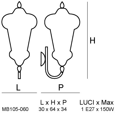 Siru Настенный светильник из муранского стекла Babà Mb 105-060  - Вид №2