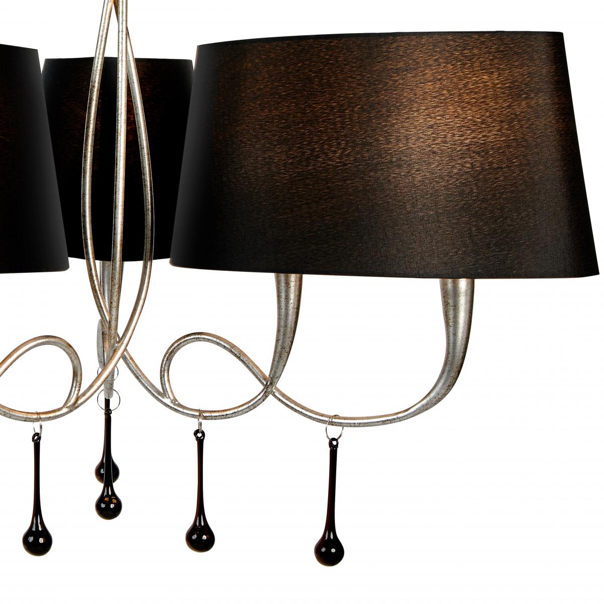 084116 Люстра 6L серебро/черный Mantra Paola - Вид №14