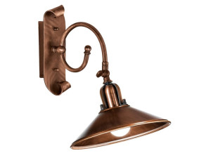 Регулируемый настенный светильник из латуни с фиксированным кронштейном