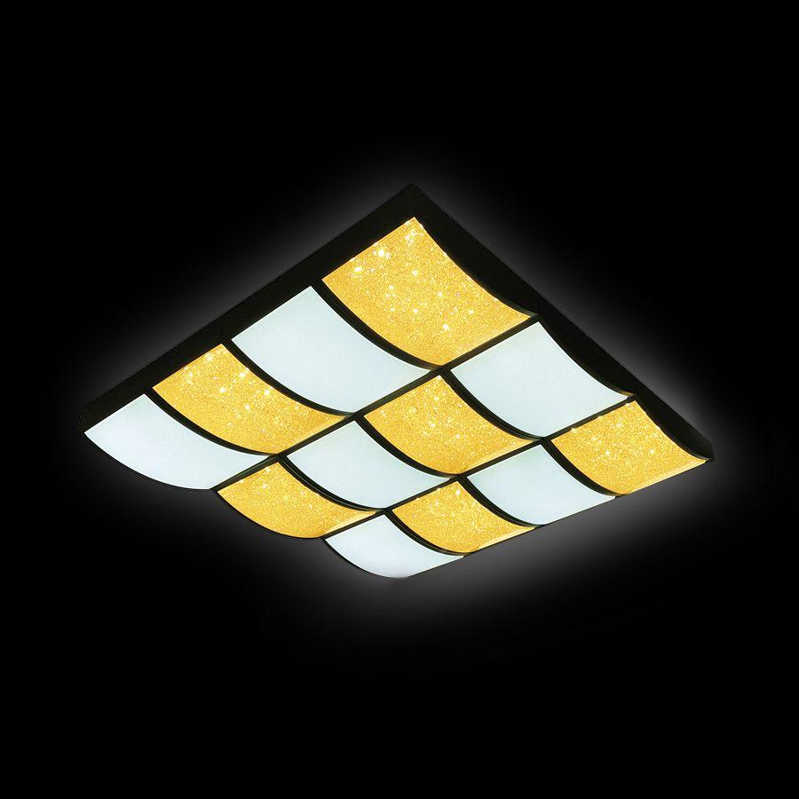 Потолочный светодиодный светильник Ambrella light Orbital Crystal Sand FS1520 WH/SD 288W D810*720 AMBRELLA LIGHT ORBITAL CRYSTAL SAND 223536 Белый  - Вид №3