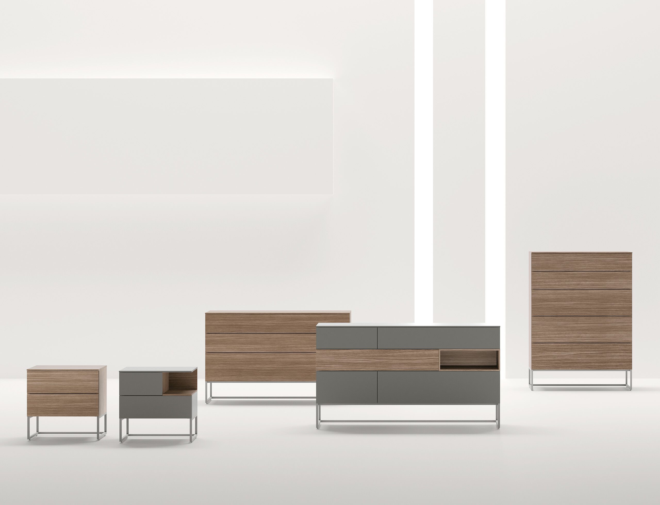 Прямоугольная тумбочка из меламиновой ткани Adok Code ARCH-00109127 - Вид №1