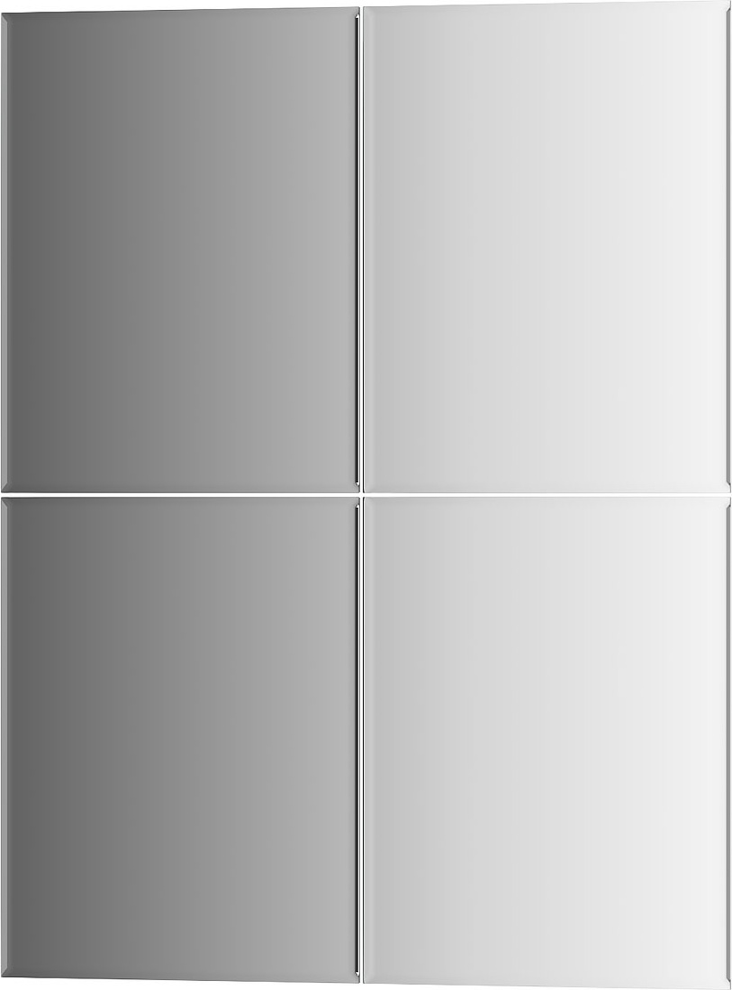 BY 1441 Зеркальная плитка с фацетом 5 mm - комплект 4 шт EVOFORM Refractive