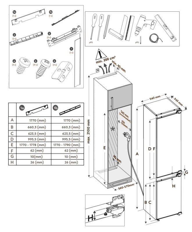 9240888 Встраиваемый холодильник EXITEQ EXR-203 STDN-0040500 - Вид №14