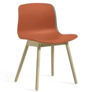 Стул AAC12, оранжевый со светлыми ножками
