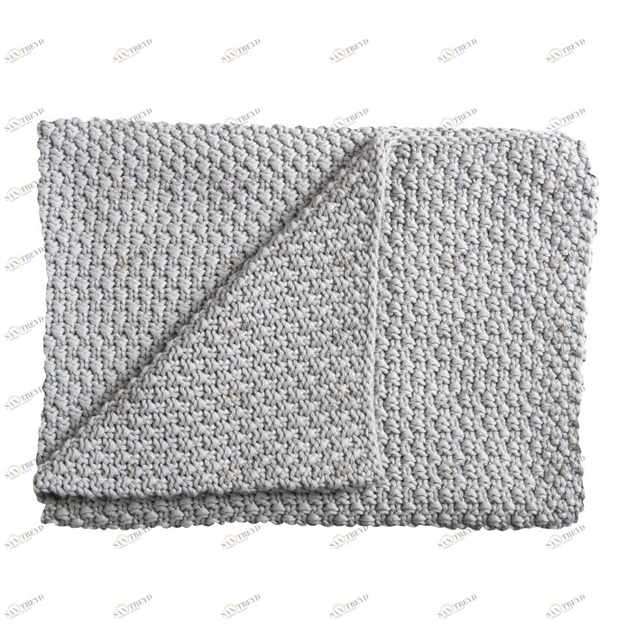 Плед детский хлопковый 75х100 см светло-серый Sunny SCHARDT  00-3880148 Серый Santreyd 