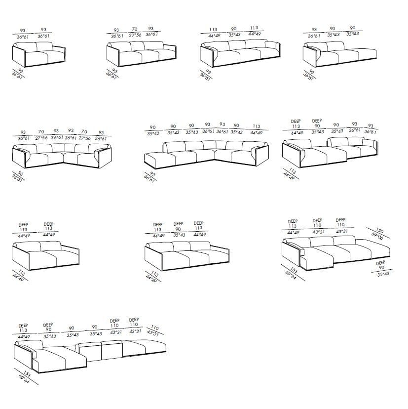 Ткань диван Meridiani бекон ARCH-00085127 - Вид №3