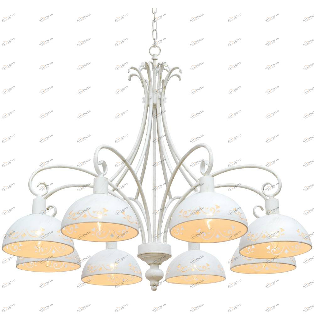 Подвесная люстра Arte Lamp Pittore A2060LM-8WG белая ARTE LAMP ДИЗАЙНЕРСКИЕ, PITTORE 056344 Белый 