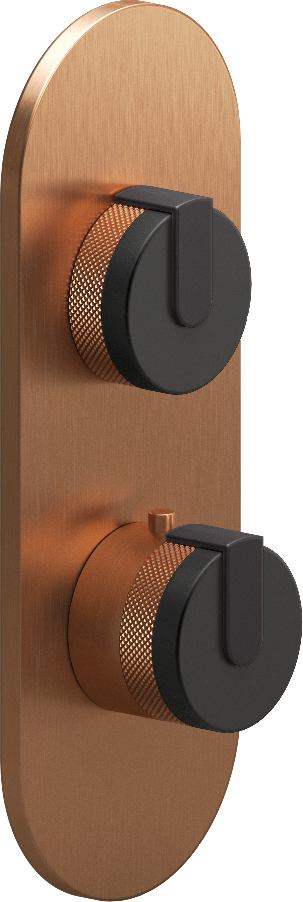 E-8026-R1MBKE0-L1GM-BRG-T Планка M-Series с 2 ручками - Внешняя часть GRAFF MOD+