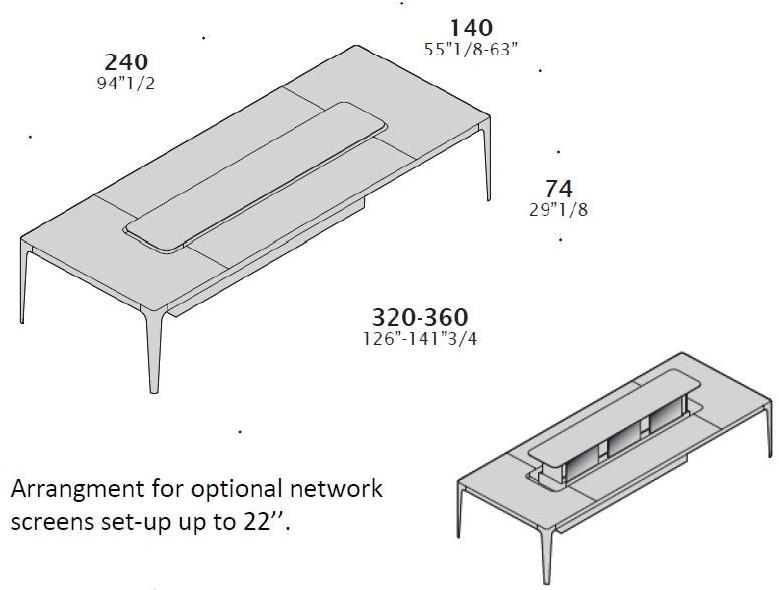 ESTEL GROUP Стол для переговоров с системой управления кабелями Grand more sun-id-1391384 - Вид №16