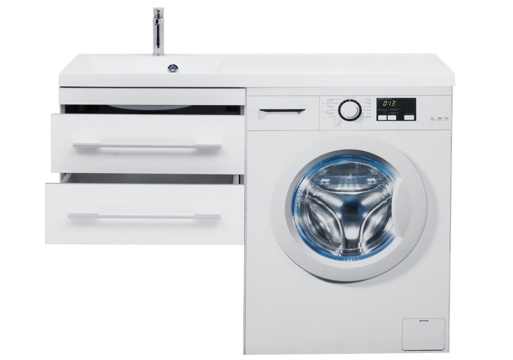 Тумба с раковиной Aquanet Верона 120 L белый (подвесная, 2 ящика) 0017666700239565 - Вид №11