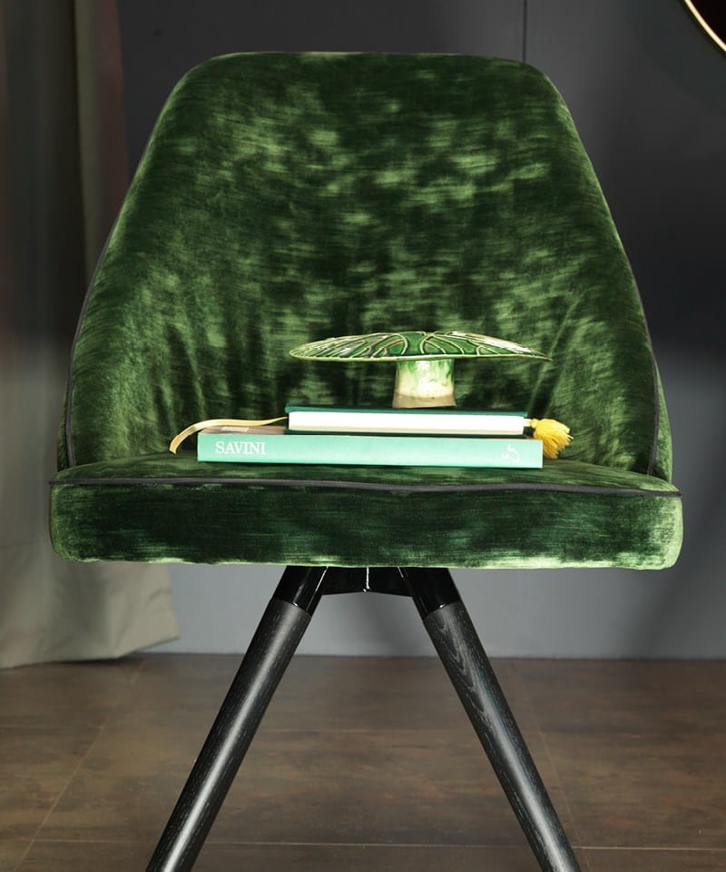 Бархатный мягкий стул Borzalino Neil ARCH-00090009 - Вид №4