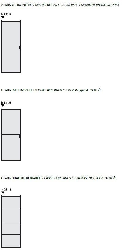 Longhi Стеклянная раздвижная дверь для гардеробных Aluminiun chic – doors Serie 308 - Вид №2
