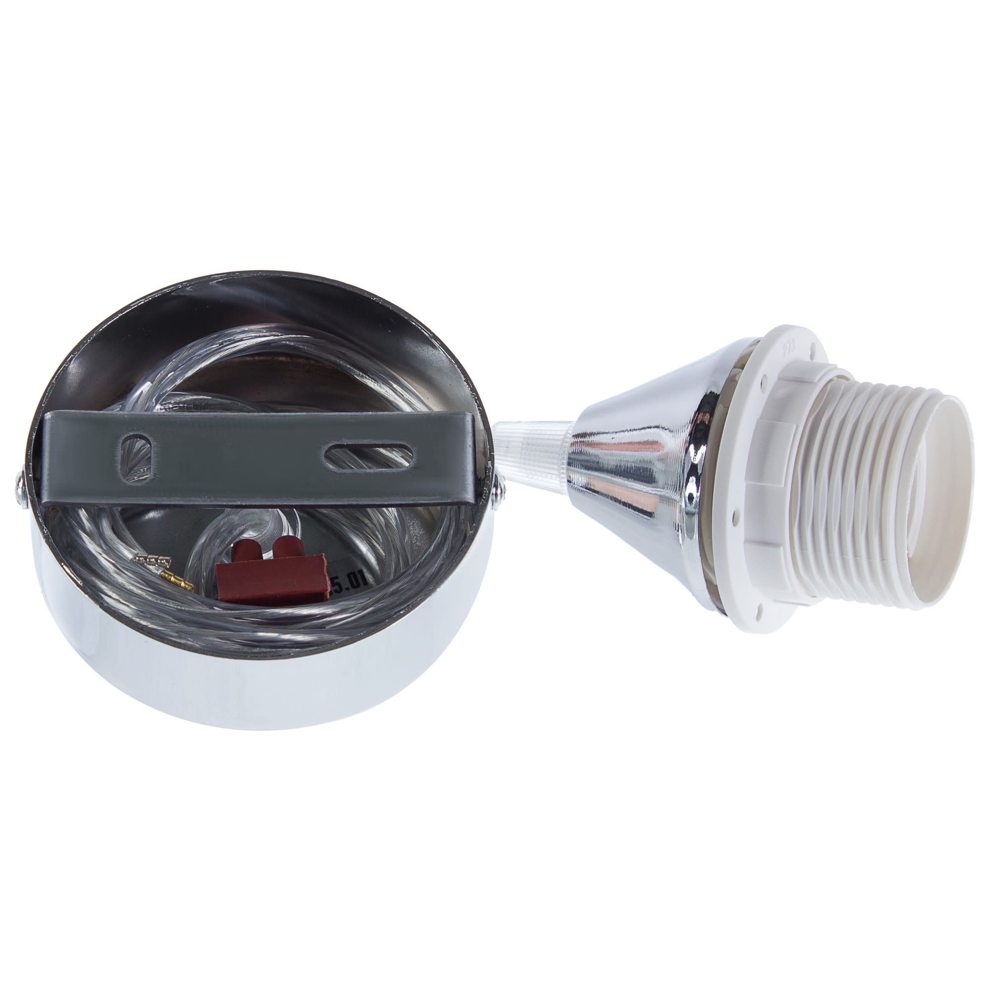 18212845 Подвесной светильник круглый 1xE27х75Вт, металл, хром Santreyd  - Вид №1