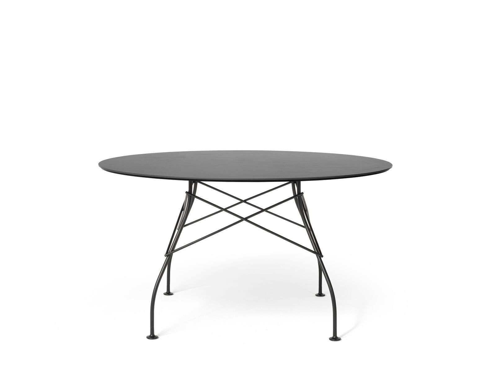 Круглый садовый стол со стальным основанием и столешницей из керамогранита Kartell GLOSSY ARCH-00030876 - Вид №20