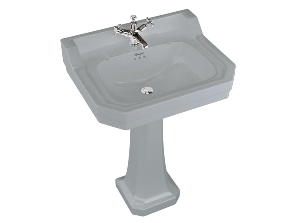 Прямоугольный умывальник из стекла на колонне Burlington На заказ ARCH-00028147 - Вид №21