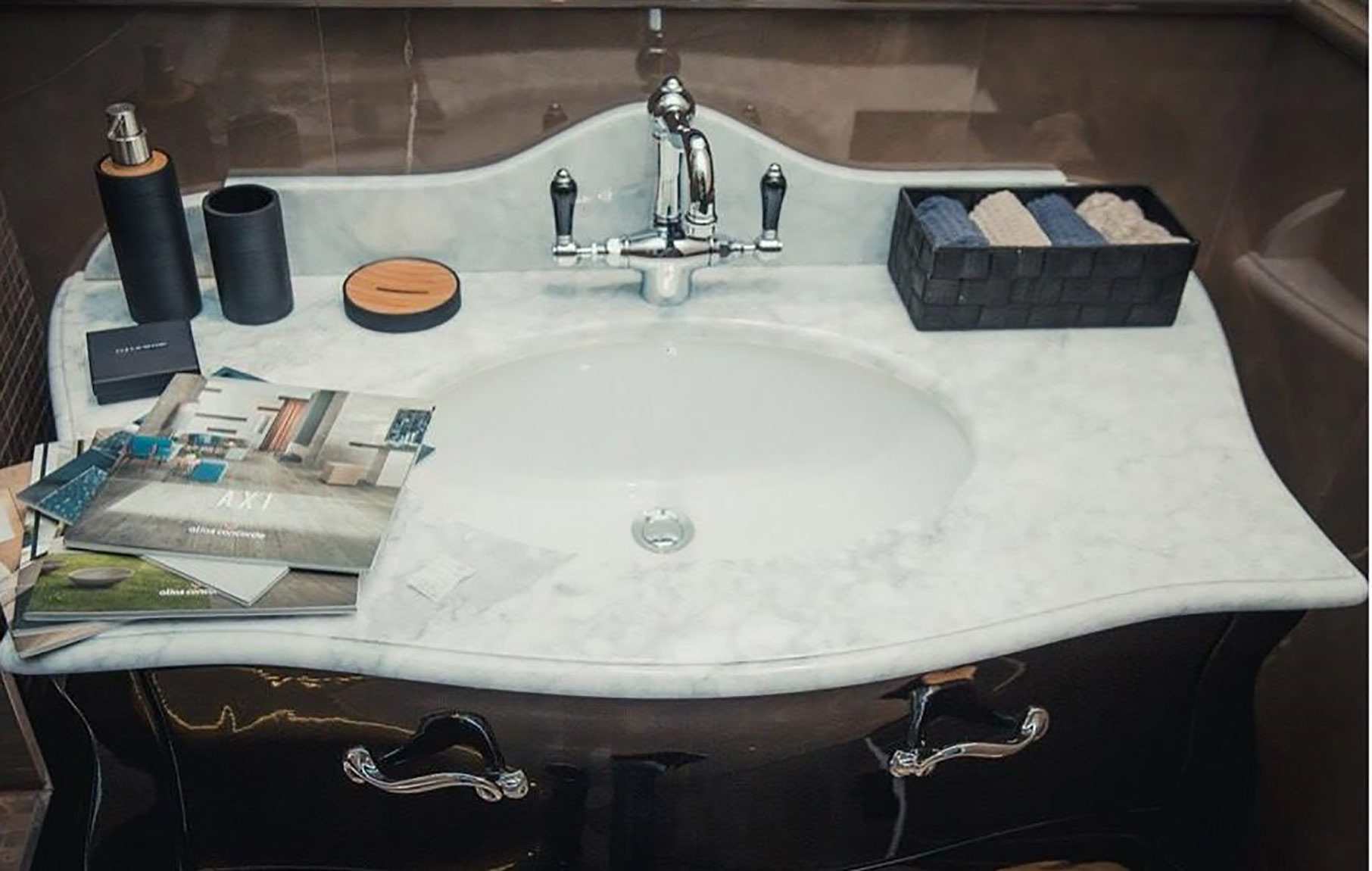 1427 ** 18 Смеситель для умывальника с поворотным изливом Nicolazzi Series Traditional  - Вид №8