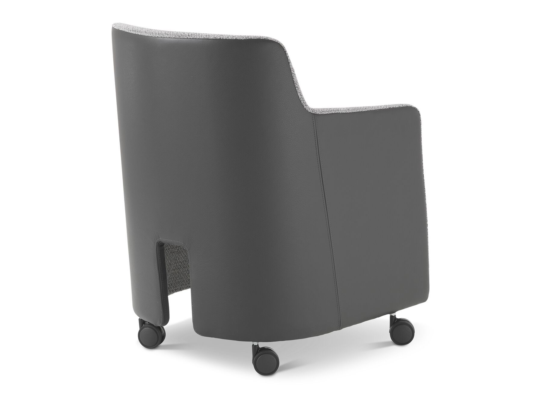 Тканевое и кожаное кресло с колесами i 4 Mariani GILL ARCH-00068238 - Вид №2
