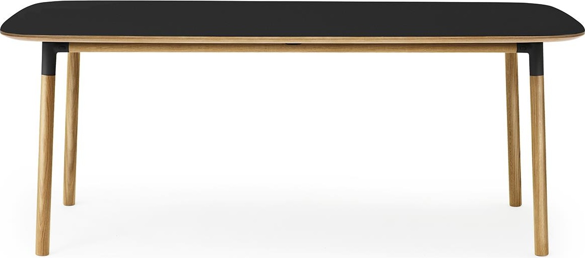 602836 Стол 95 x 200 см Черный / Дуб Норманн Копенгаген Normann Copenhagen Form