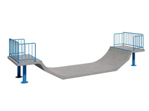 Бетонная спортивная рампа