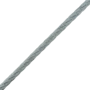 Трос Standers стальной оцинкованный DIN 3055 2 мм цвет серебро 100 м/уп.