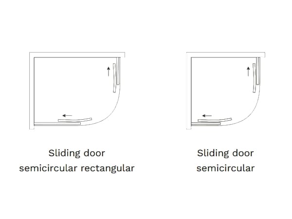 Полукруглая душевая кабина из алюминия и стекла TAMANACO FS40 ARCH-00125058 - Вид №8