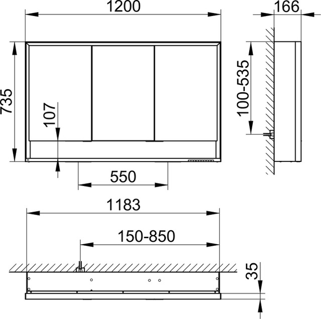 14305171303 Зеркальный шкаф KEUCO Royal Lumos - Вид №2