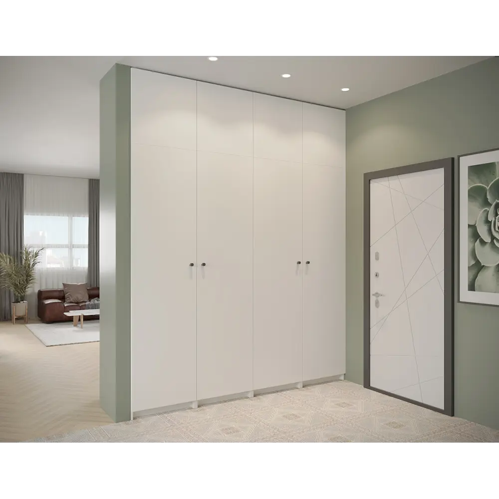 Дверь Лион 39.6x225.8x1.8 см ДСП цвет белый Santreyd STLM-2070098 - Вид №6