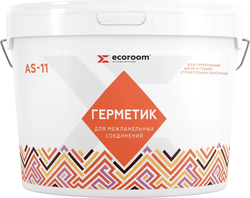 91007680 Герметик акриловый Ecoroom E-Герм-5465/15 для межпанельных швов цвет серый 11 л STLM-0437548